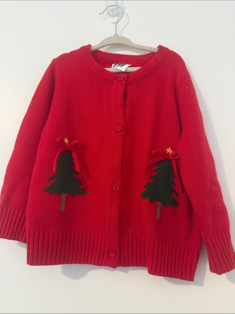 Classic Red Knit Crewneck Sweater